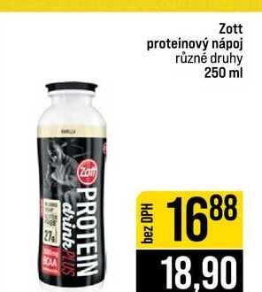 Zott proteinový nápoj různé druhy 250 ml