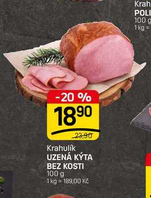 UZENÁ KÝTA BEZ KOSTI 100 g
