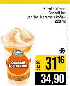 Coctail Ice vanilka+karamel+koňak 220 ml