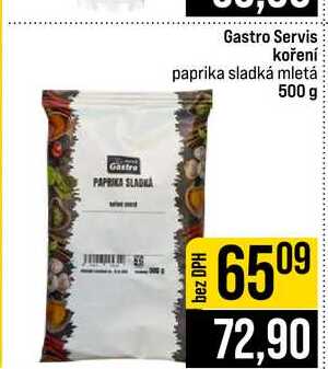 Gastro Servis koření paprika sladká mletá 500 g