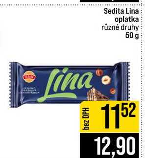 Sedita Lina oplatka různé druhy 50 g