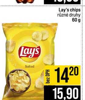 Lay's chips různé druhy 60 g