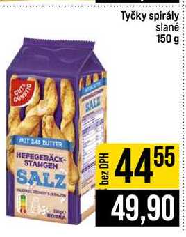 Tyčky spirály slané 150 g