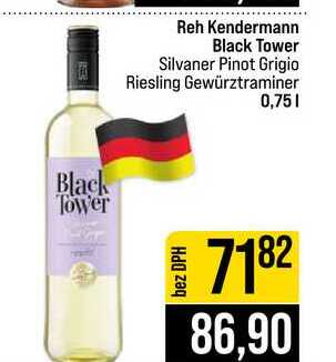 Reh Kendermann Black Tower Silvaner Pinot Grigio Riesling Gewürztraminer 0,75l