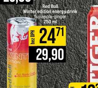 Red Bull Winter edition energy drink fuji apple-ginger 250 ml