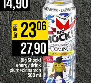 Big Shock! energy drink plum+cinnamon 500 ml