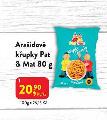 Arašídové křupky Pat & Mat 80 g