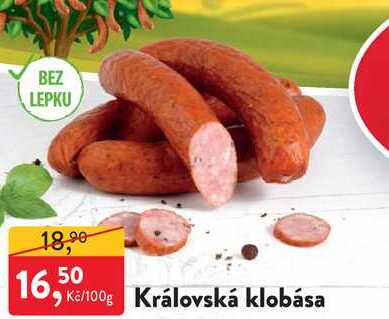 Královská klobása 100g