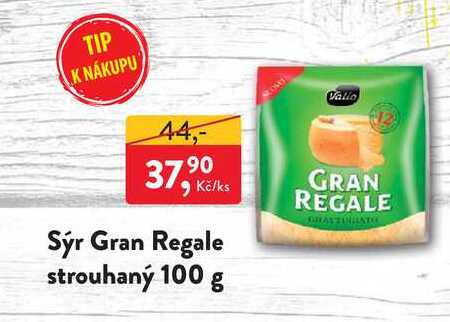 Sýr Gran Regale strouhaný 100 g