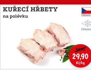 KUŘECÍ HŘBETY na polévku 1kg 