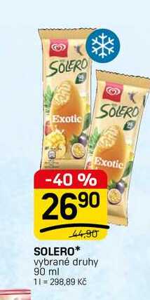 SOLERO* vybrané druhy 90 ml