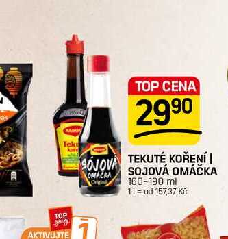 TEKUTÉ KOŘENÍ | SOJOVÁ OMÁČKA 160-190 ml