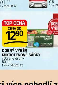 DOBRÝ VÝBĚR MIKROTENOVÉ SÁČKY vybrané druhy 50 ks