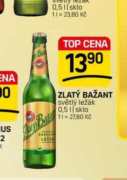 ZLATÝ BAŽANT světlý ležák 0,5l
