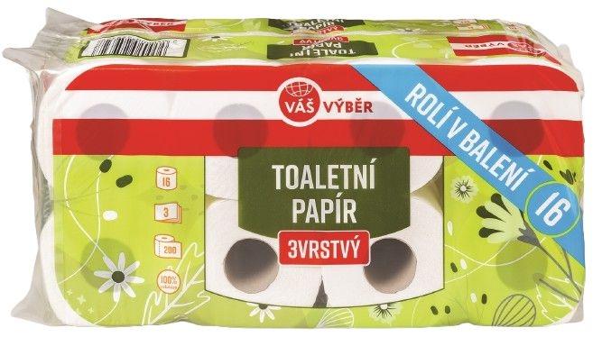 VÁŠ VÝBĚR Toaletní papír, 16 KS