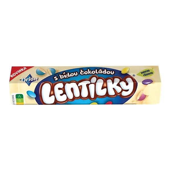ORION Lentilky dražé z bílé čokolády