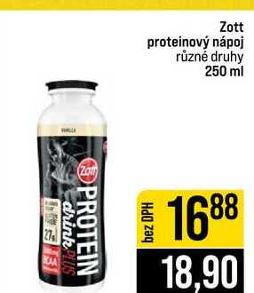 Zott proteinový nápoj různé druhy 250 ml