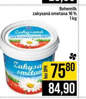 Bohemilk zakysaná smetana 16% 1kg 