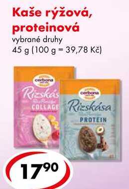 Kaše rýžová, proteinová, 45 g