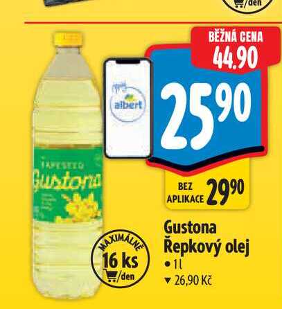   Gustona Řepkový olej  1 l
