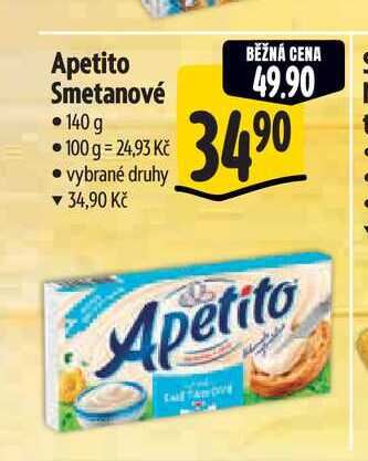 Apetito Smetanové 140 g 
