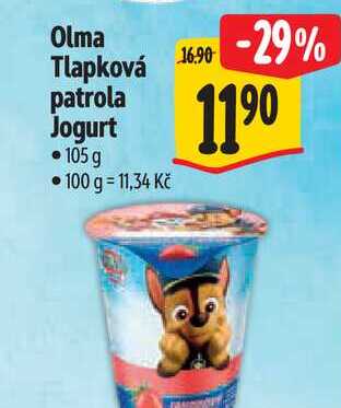 Olma Tlapková patrola Jogurt 105 g