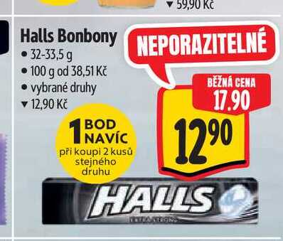 Halls Bonbony 32-33,5 g