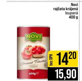 Novi rajčata krájená loupaná 400 g 