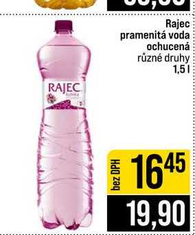 Rajec pramenitá voda ochucená různé druhy 1,5l