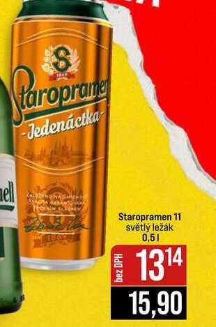 Staropramen 11 světlý ležák 0,5l