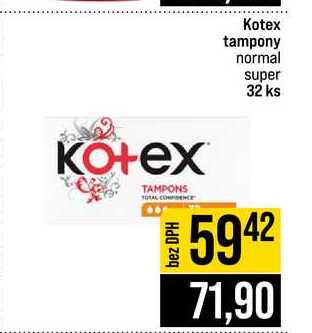 Kotex tampony normal super 32 ks