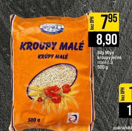 Bílý Mlýn kroupy ječné malé č.3 500 g 