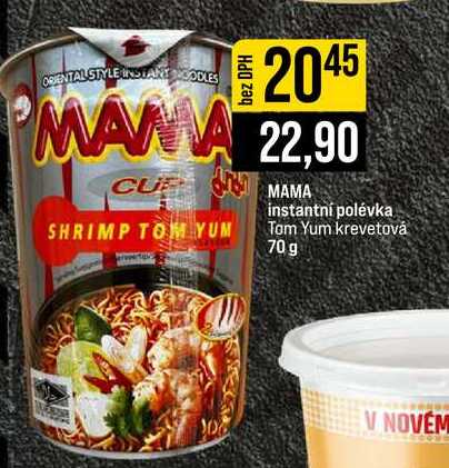 MAMA instantní polévka Tom Yum krevetová 70 g 