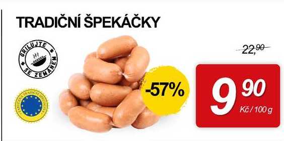 TRADIČNÍ ŠPEKÁČKY, 100g