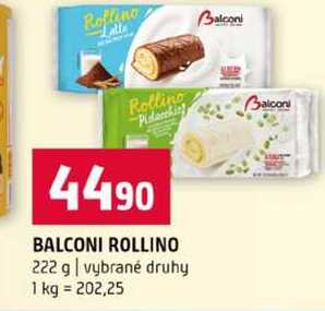 BALCONI ROLLINO 222 g vybrané druhy