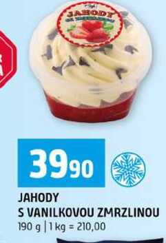 JAHODY S VANILKOVOU ZMRZLINOU 190 g