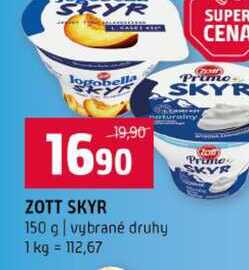 ZOTT SKYR 150 g vybrané druhy