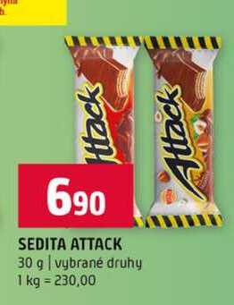 SEDITA ATTACK 30 g vybrané druhy