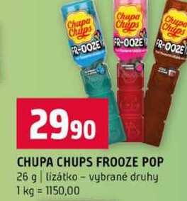 CHUPA CHUPS FROOZE POP 26 g lízátko vybrané druhy