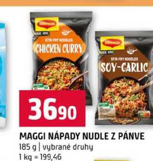 MAGGI NÁPADY NUDLE Z PÁNVE 185 g vybrané druhy