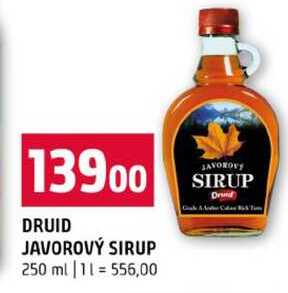 DRUID JAVOROVÝ SIRUP 250 ml 