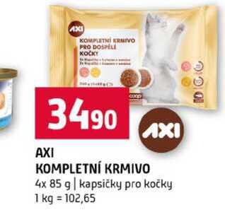 AXI KOMPLETNÍ KRMIVO 4x 85 g kapsičky pro kočky