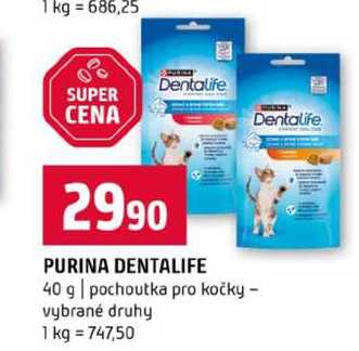 PURINA DENTALIFE 40 g pochoutka pro kočky vybrané druhy