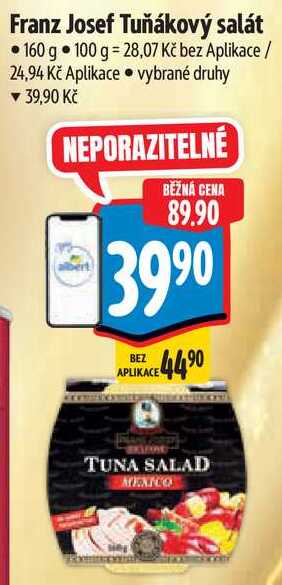Franz Josef Tuňákový salát, 160 g