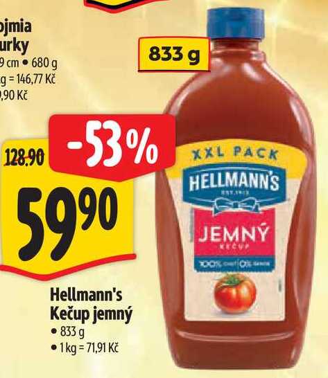 Hellmann's Kečup jemný, 833 g