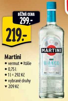 Martini, 0,75 l