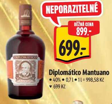 Diplomático Mantuano, 0,7 l