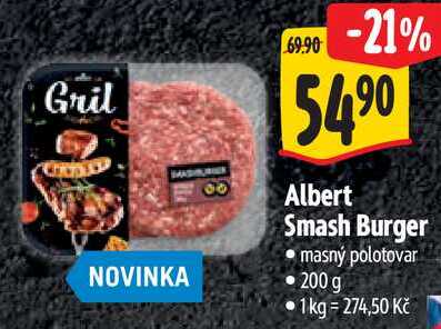 Albert Smash Burger, 200 g 