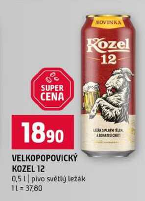 VELKOPOPOVICKÝ KOZEL 12 0,5l