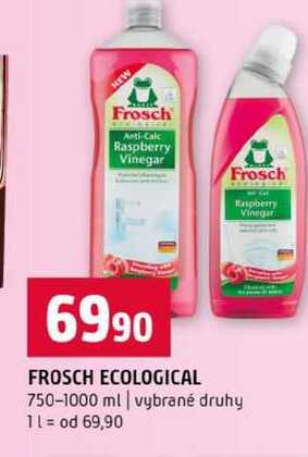 FROSCH ECOLOGICAL 750-1000 ml vybrané druhy